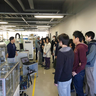 信州大学工学部機械システム工学科工場見学
