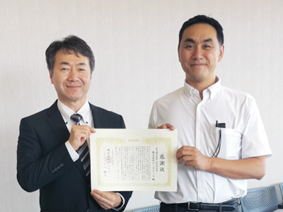 デンソー様より表彰を頂きました