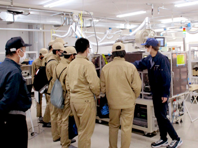 松本工業高校生 企業見学