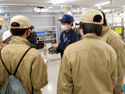 松本工業高校生 企業見学