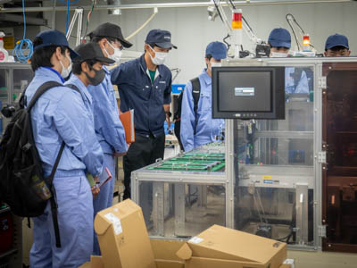 松本工業高校企業見学